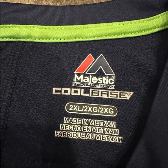 Seattle Seahawks Team NFL Majestic Men's 2XL Graphic T-Shirt Base Jersey Logo - Picture 6 of 8